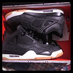 Jordan 4s retro 3M black laser